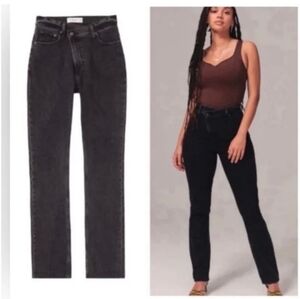 Abercrombie & Fitch 90's Slim Straight Ultra High Rise Size 16